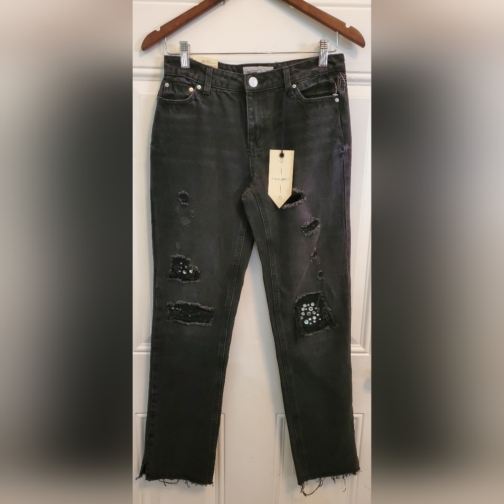 BAN.JARA Black Demin Jeans Mid Rise size 3/25.